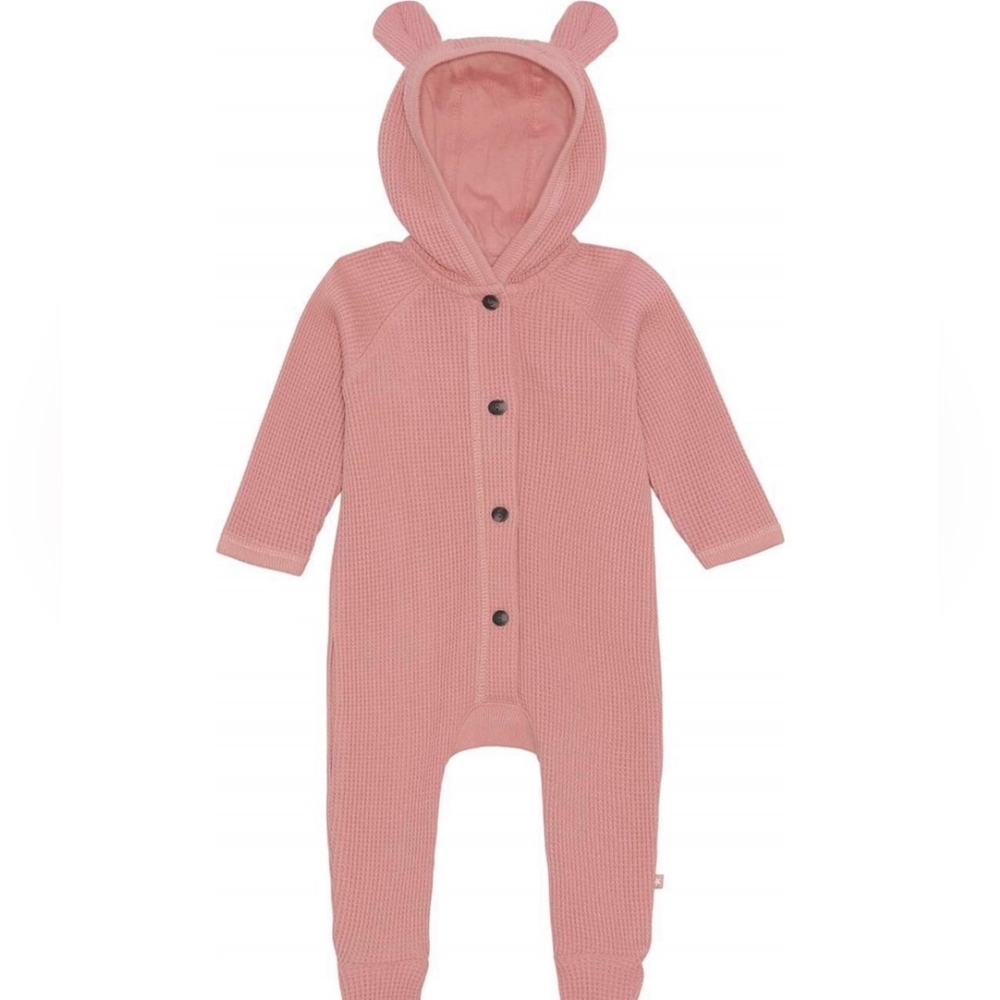 New Amour Baby 100% Organic Cotton Girl Pink Barbie Sweater Onesie 1 Piece 6-12m